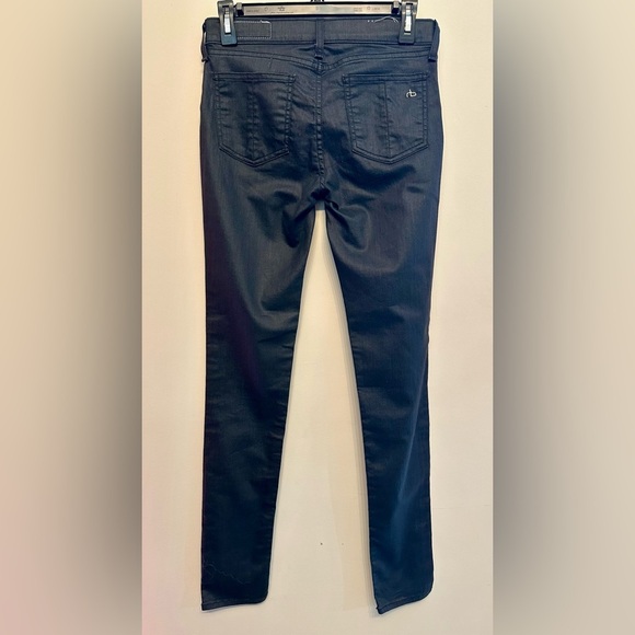 rag & bone Women's Skinny Jegging- Black Size 27 - Picture 5 of 6